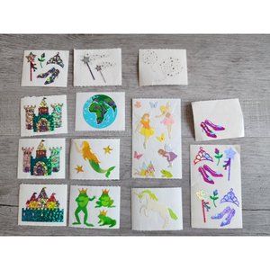 Scrapbook Stickers Fairy Magic Castle Princess Opal Razzle LOT Grossman's #48